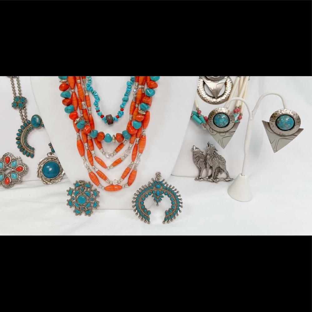 Vintage Chunky Tribal Southwest Jewelry Bundle